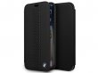 BMW Center Line Folio Zwart Leer - iPhone X/Xs hoesje