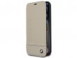 BMW Logo Leather Folio Beige Leer - iPhone X/Xs hoesje