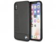BMW Logo Leather Case Zwart - Leren iPhone X/Xs hoesje