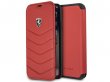 Ferrari Heritage Quilted Book Rood Leer - iPhone X/Xs hoesje