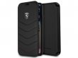 Ferrari Heritage Quilted Book Zwart - iPhone X/Xs hoesje