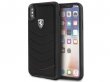 Ferrari Heritage Quilted Case Zwart - iPhone X hoesje