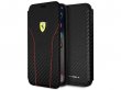 Ferrari Scuderia Carbon Bookcase Zwart iPhone X/Xs hoesje