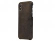 Graffi Cover Vintage Leer Bruin - iPhone X/Xs hoesje