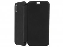 Graffi Oyster Case Zwart Leer - iPhone X/Xs hoesje