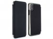 Greenwich Blake Folio Beluga/Gunmetal - Leren iPhone X/Xs hoesje