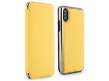 Greenwich Blake Folio Canary Yellow/Gold - iPhone X/Xs hoesje