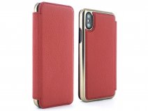 Greenwich Blake Folio Scarlet/Gold - iPhone X/Xs hoesje