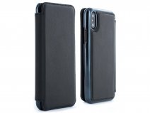 Greenwich Horo Folio Beluga/Black - Leren iPhone X/Xs hoesje