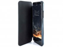 Greenwich Horo Folio Beluga/Black - Leren iPhone X/Xs hoesje