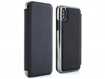 Greenwich Horo Folio Beluga/Gunmetal - Leren iPhone X/Xs hoesje