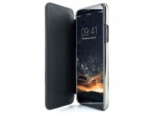 Greenwich Horo Folio Beluga/Gunmetal - Leren iPhone X/Xs hoesje