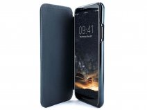 Greenwich Horo Folio Seal/Black - Leren iPhone X/Xs hoesje