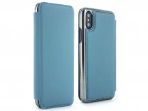 Greenwich Blake Folio Tahiti Blue/Gunmetal - iPhone X/Xs hoesje