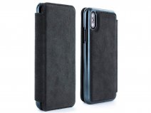 Greenwich Walker Black - Alcantara iPhone X/Xs hoesje
