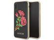 Guess Embroidered Rose Soft Case - iPhone X/Xs hoesje