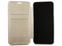 Guess Butterfly Studs Bookcase Goud - iPhone X/Xs hoesje