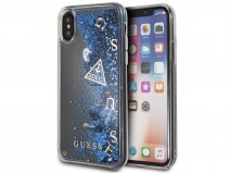 Guess Floating Logo Case Blauw - iPhone X/Xs hoesje
