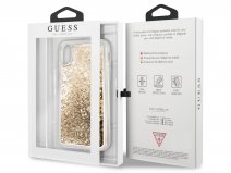 Guess Floating Logo Case Goud - iPhone X/Xs hoesje