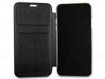 Guess Iridescent Clear Bookcase Zwart - iPhone X/Xs hoesje