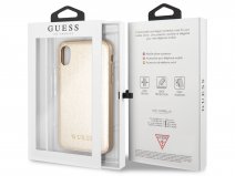 Guess Iridescent Soft Case Goud - iPhone X/Xs hoesje