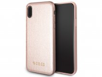 Guess Iridescent Soft Case Rosé - iPhone X/Xs hoesje