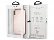 Guess Iridescent Soft Case Rosé - iPhone X/Xs hoesje