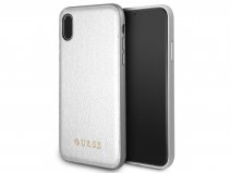 Guess Iridescent Soft Case Zilver - iPhone X/Xs hoesje