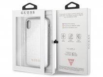 Guess Iridescent Soft Case Zilver - iPhone X/Xs hoesje