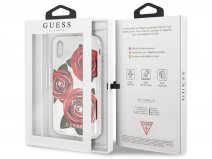 Guess Red Roses TPU Skin - iPhone X/Xs hoesje