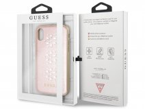 Guess Diamond Snow Flake Soft Case - iPhone X/Xs hoesje
