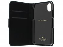 Kate Spade Elliott Street Folio Zwart - iPhone X/Xs Hoesje