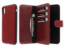 Pierre Cardin Wallet Case Rood - Leren iPhone X/Xs hoesje