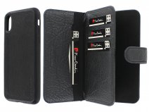 Pierre Cardin Wallet Case Zwart - Leren iPhone X/Xs hoesje