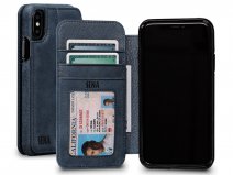 Sena Bence Wallet Book Case Blauw - iPhone X/Xs hoesje