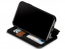 Sena Deen Wallet Book Zwart - iPhone X/Xs Hoesje Leer