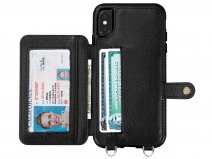 Sena Kyla Crossbody Wallet Zwart - iPhone X/Xs Hoesje