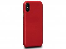 Sena Leather Skin Case Rood - iPhone X/Xs Hoesje Leer