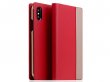 SLG Design D5 CSL Metal Red - Leren iPhone X/Xs hoesje