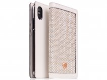 SLG Design D5 CSL Case White - Leren iPhone X/Xs hoesje