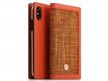 SLG Design D5 CSL Case Orange - Leren iPhone X/Xs hoesje