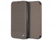 BMW Perforated Folio Bruin Leer - iPhone XR hoesje