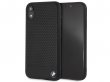 BMW Parforated Case Zwart Leer - iPhone XR hoesje