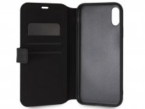 BMW Hexagon Folio Zwart Leer - iPhone XR hoesje