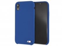 BMW M Sport Silicone Case Blauw - iPhone XR Hoesje