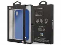 BMW M Sport Silicone Case Blauw - iPhone XR Hoesje