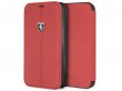 Ferrari Heritage Book Rood Leer - iPhone XR hoesje