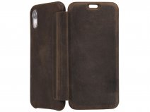 Graffi Oyster Case Vintage Leer - iPhone XR hoesje