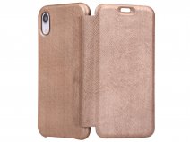 Graffi Oyster Case Rosé Saffiano Leer - iPhone XR hoesje