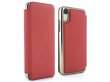 Greenwich Blake Folio Scarlet/Gold - Leren iPhone XR hoesje